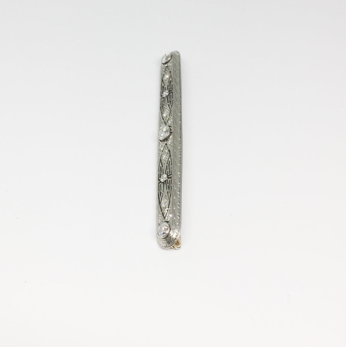 Intricate Diamond Bar Pin-Estate-Howard&#39;s Diamond Center