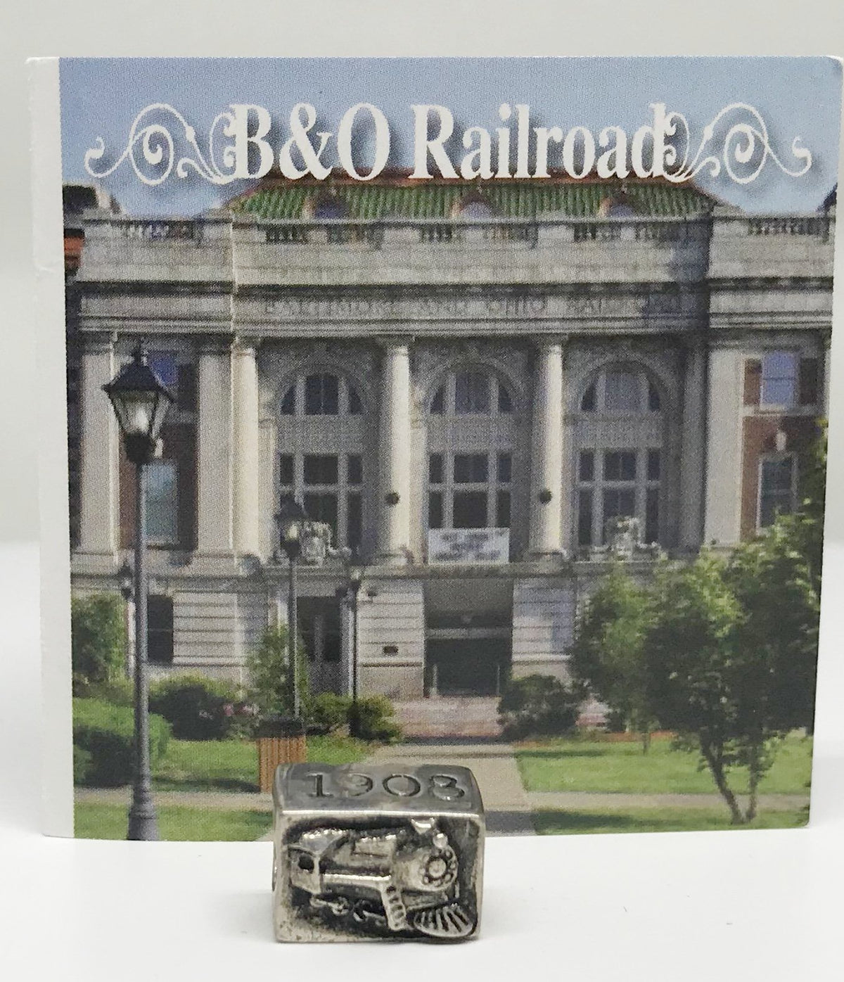 B&amp;O Railraod Station Wheeling Bead-Howard&#39;s Exclusive-Howard&#39;s Diamond Center