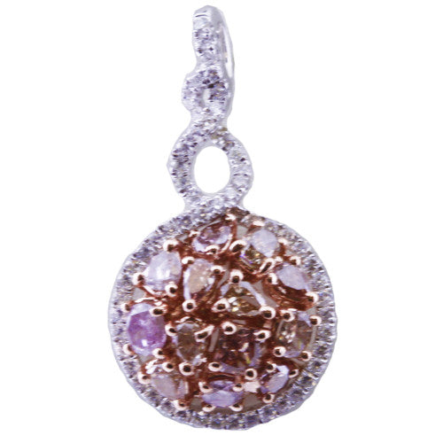 COTTON CANDY PENDANT with 1.31 Carats of Natural Pink and White Diamonds-Almor Designs-Howard&#39;s Diamond Center