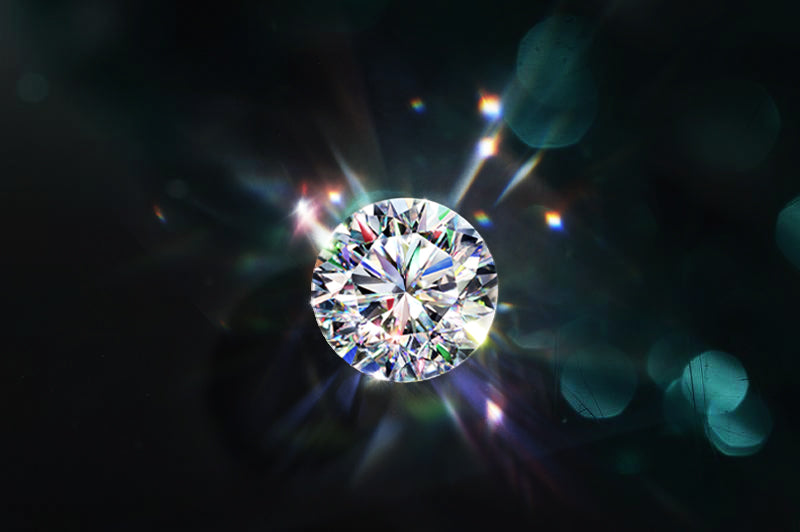 A Loose 1.01 Carat Round Cut Facets Of Fire Diamond