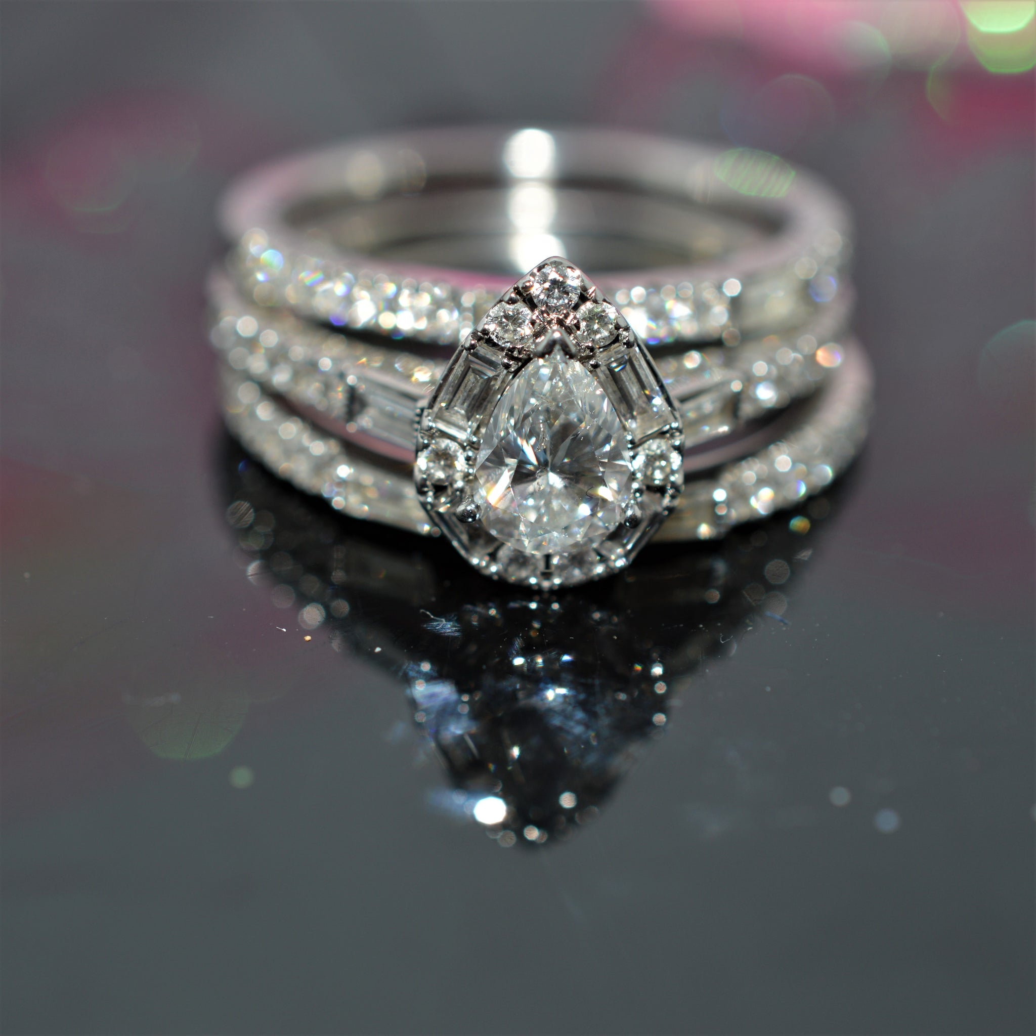 Neil Lane Diamond Engagement Ring Emerald Cut 1.375 tcw I SI1 14k White  Gold | eBay