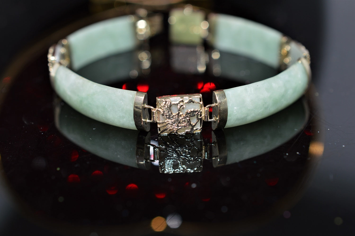 Vintage Carved Jade Bracelet – Ashley Zhang Jewelry