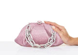 Gemma Light Amethyst Crystal Clutch Handbag by Judith Leiber