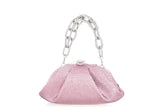 Gemma Light Amethyst Crystal Clutch Handbag by Judith Leiber