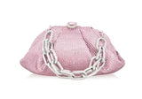 Gemma Light Amethyst Crystal Clutch Handbag by Judith Leiber
