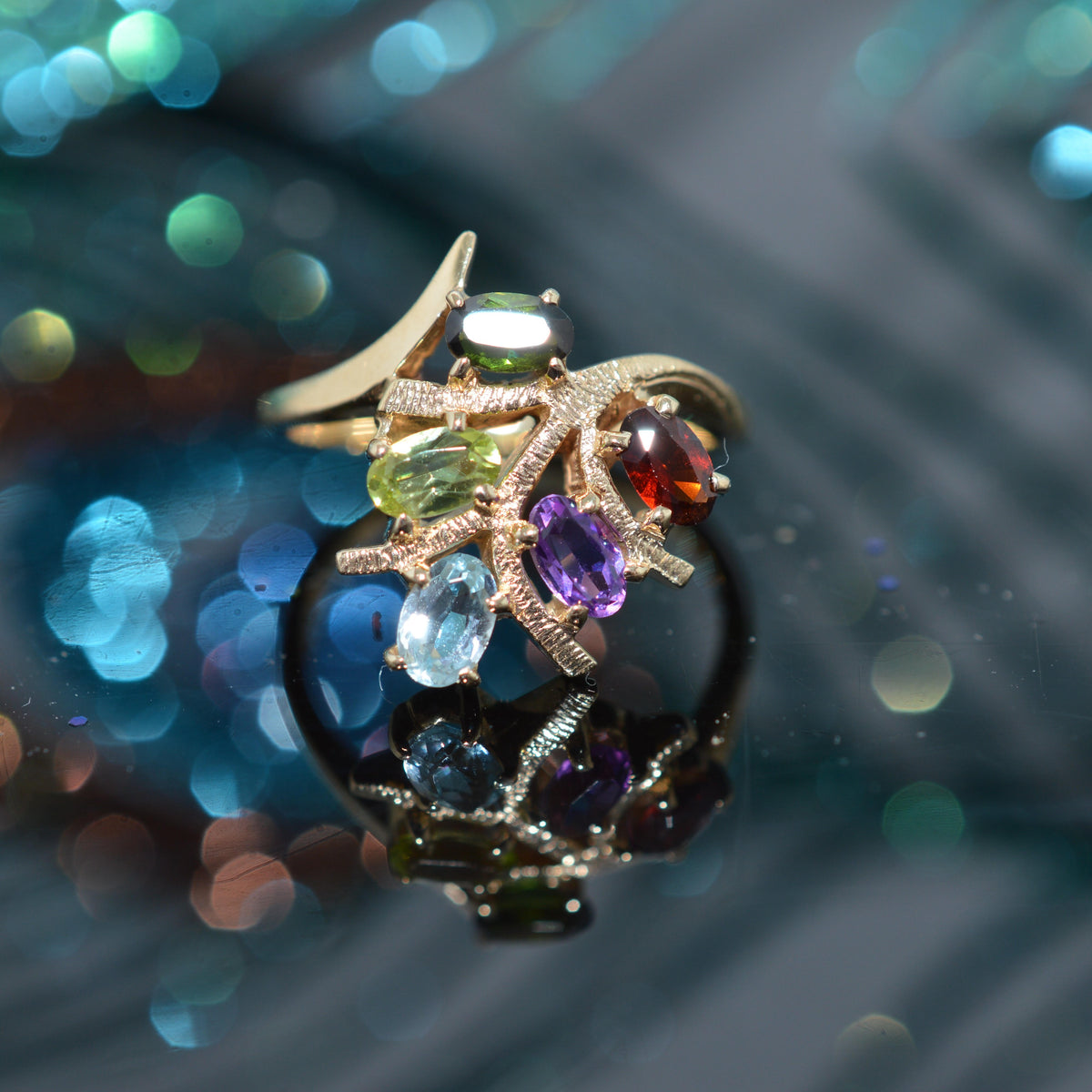 14K Yellow Gold Semi-Precious Gemstone Ring by "Helm & Hahn"