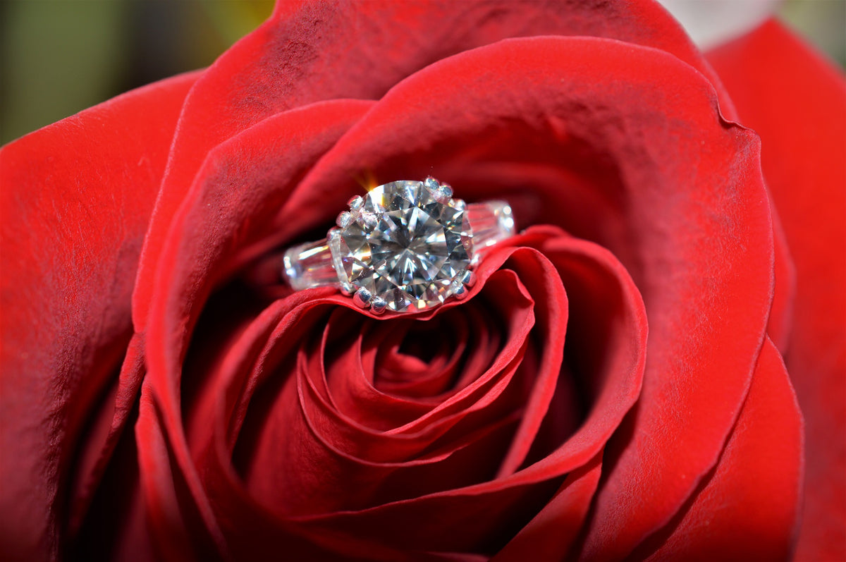 Platinum Diamond Engagement Ring From Harry Winston