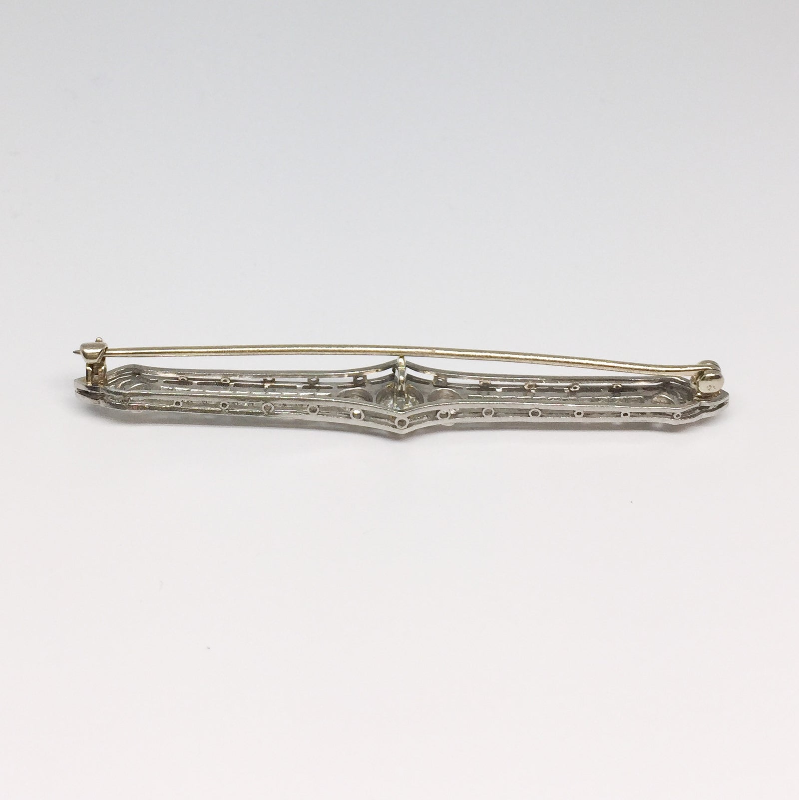 Victorian Diamond Bar Pin-Estate-Howard's Diamond Center