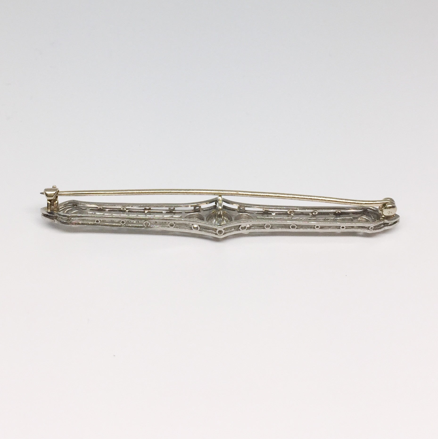 Victorian Diamond Bar Pin-Estate-Howard's Diamond Center