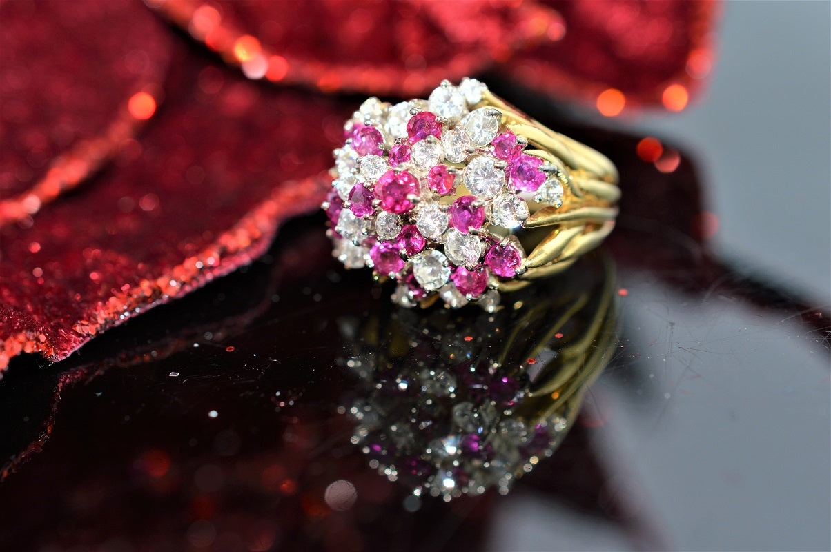 Louis Vuitton Flower Diamond Cocktail Ring