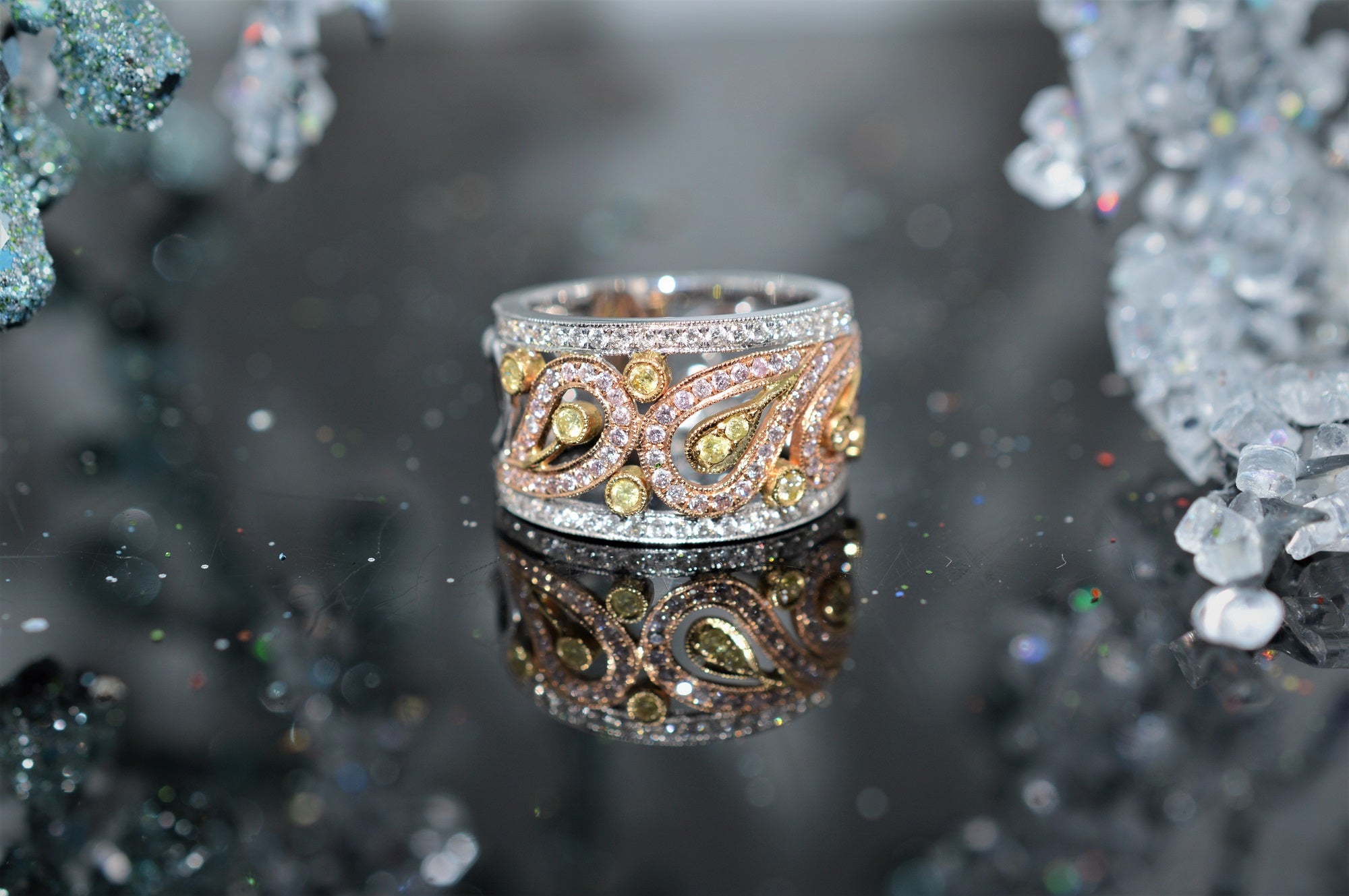 Broad Diamond Pavé Ring | Mark Solomon Jewellers