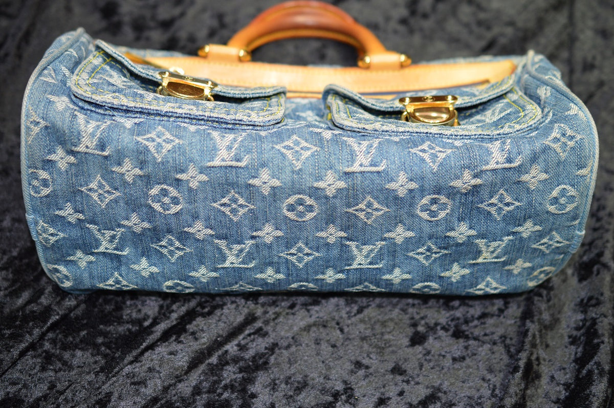 Estate Louis Vuitton Blue Denim Handbag