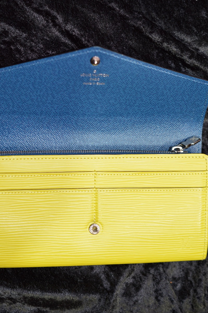 Estate Blue and Gold Louis Vuitton Wallet