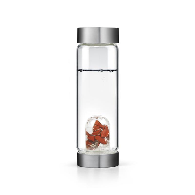 Fitness Gem-Water Bottle by Vitajuwel with 3 Types of Gems