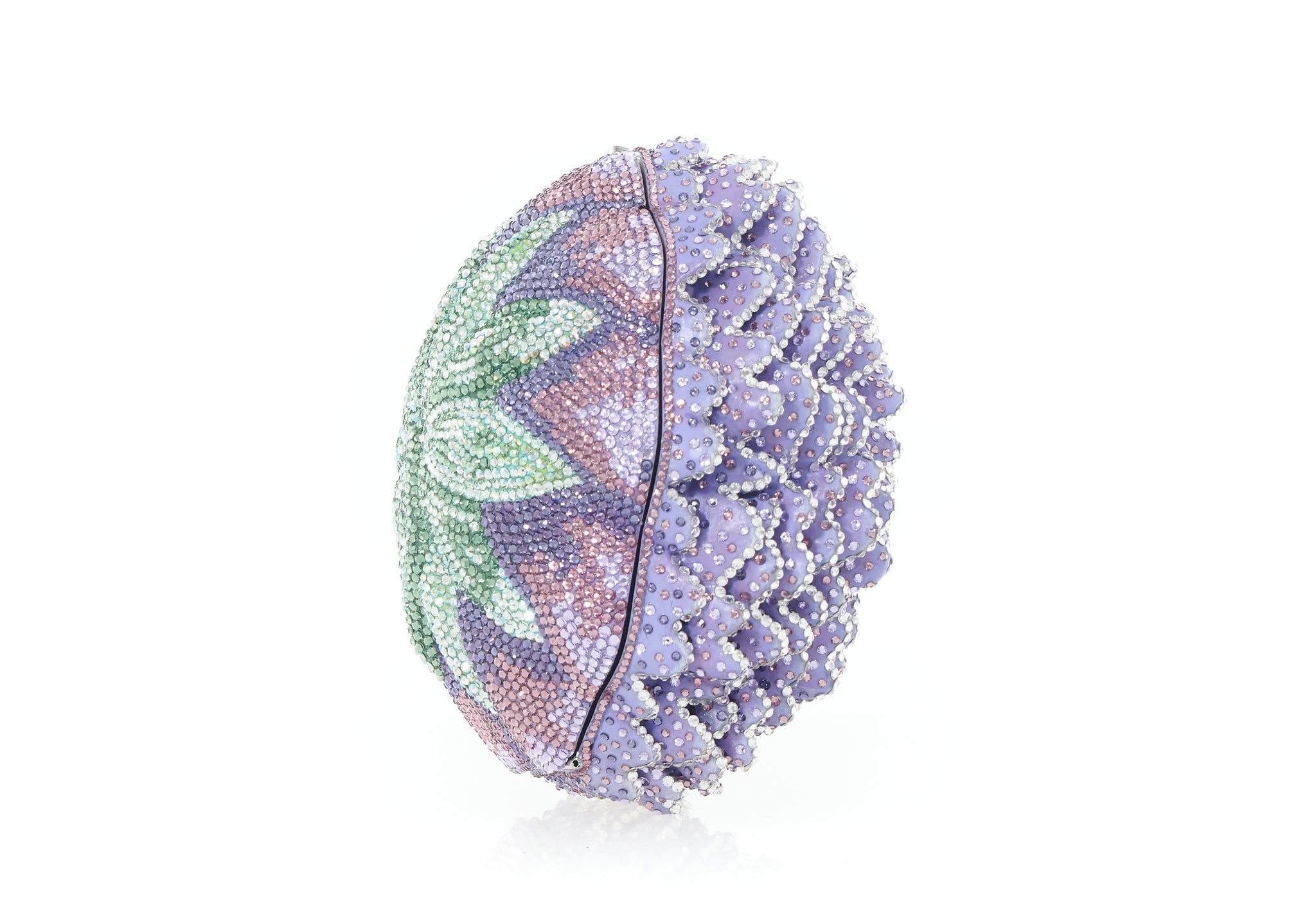 Peony Splendid Crystal Minaudière Handbag by Judith Leiber 