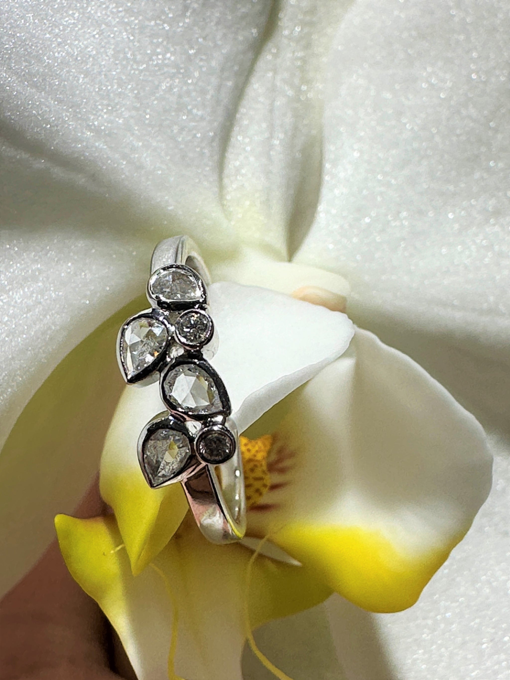 Louis Vuitton 18K White, Yellow & Rose Gold Diamonds Flower