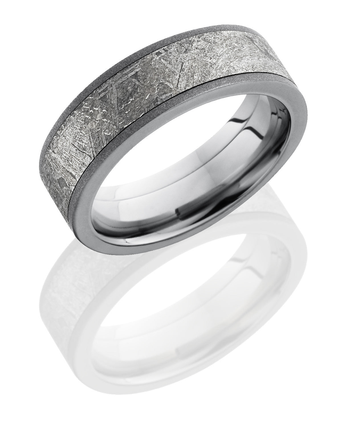 Sandblast Titanium Meteorite Band-Lashbrook-Howard's Diamond Center