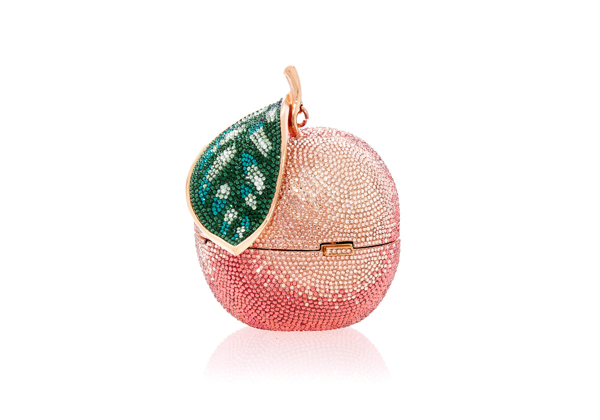 Crystal Peach Evening Bag by Judith Leiber Couture
