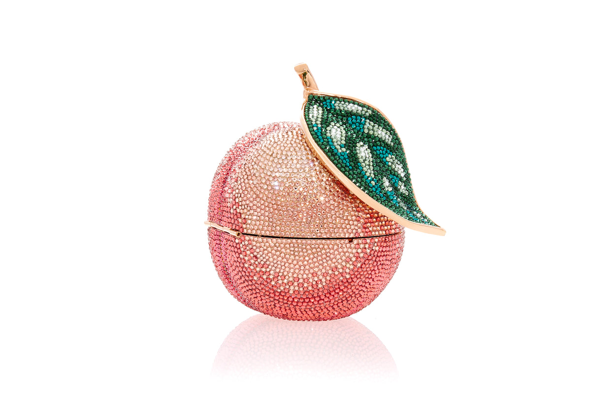 Crystal Peach Evening Bag by Judith Leiber Couture