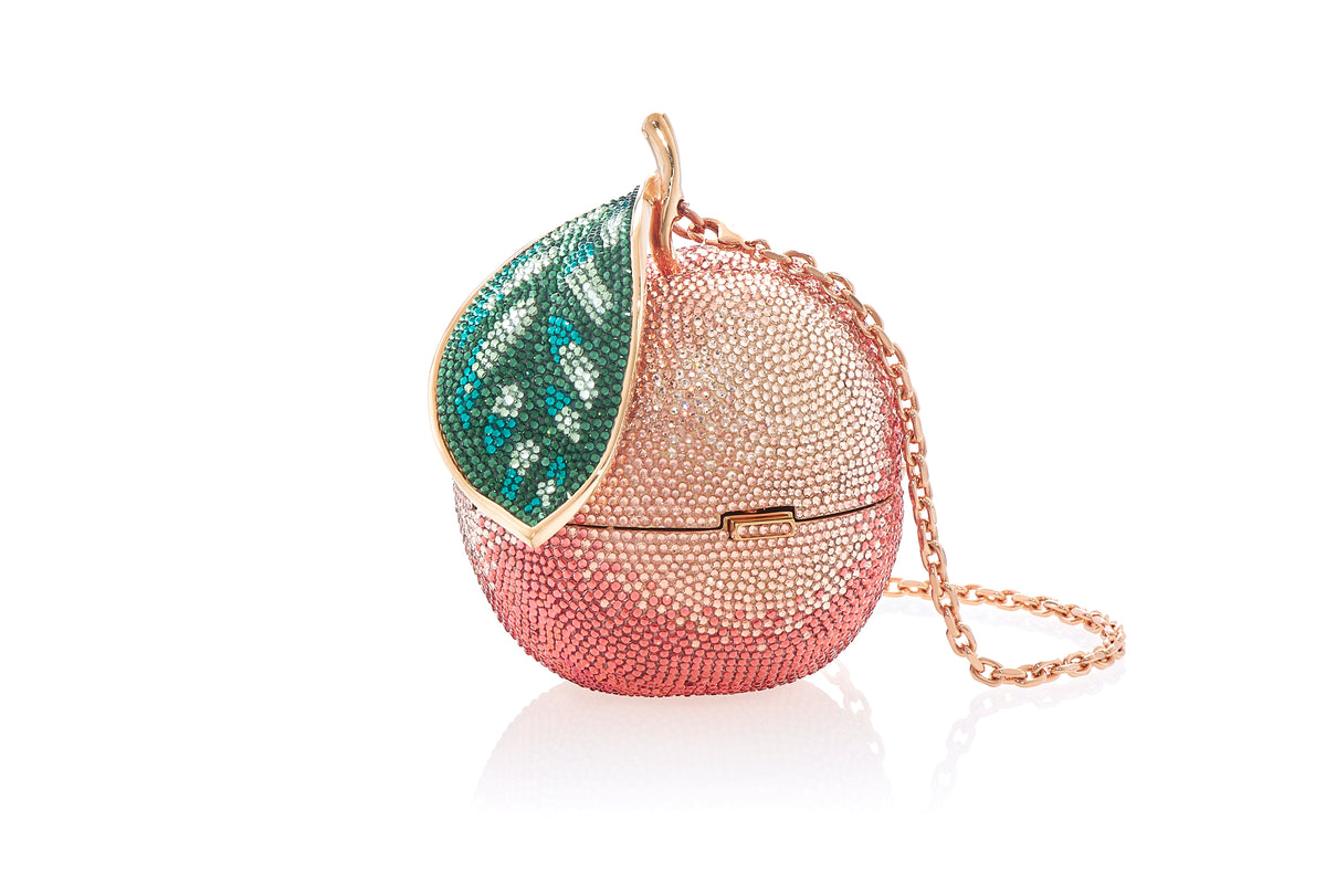 Crystal Peach Evening Bag by Judith Leiber Couture