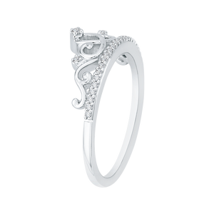 10K White Gold Diamond Tiara Ring with Round Diamonds Howard s DC