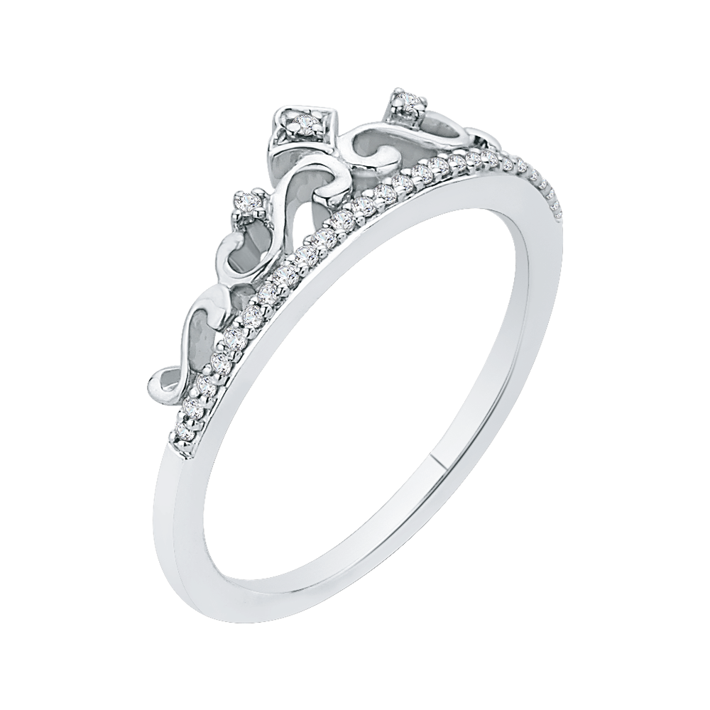 Cz Crown Ring (10k Gold) – Shop for 10, 14 Karat Real Gold Online | Cindy  Jewelry Store