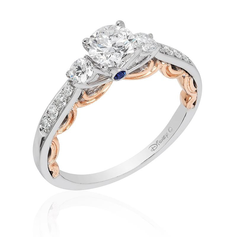 CINDERELLA BRIDAL RING WITH DRESS SILHOUETTE-Howard&#39;s Diamond Center-Howard&#39;s Diamond Center