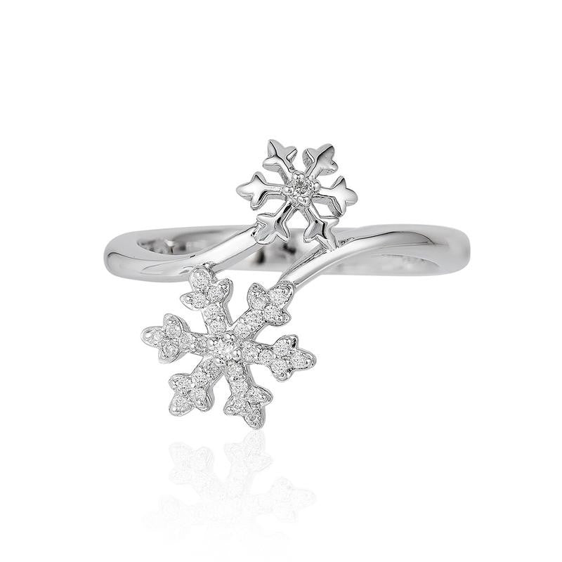 ELSA SNOWFLAKE BYPASS RING-Howard&#39;s Diamond Center-Howard&#39;s Diamond Center