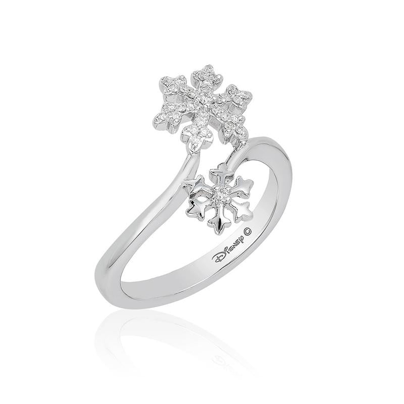ELSA SNOWFLAKE BYPASS RING-Howard's Diamond Center-Howard's Diamond Center