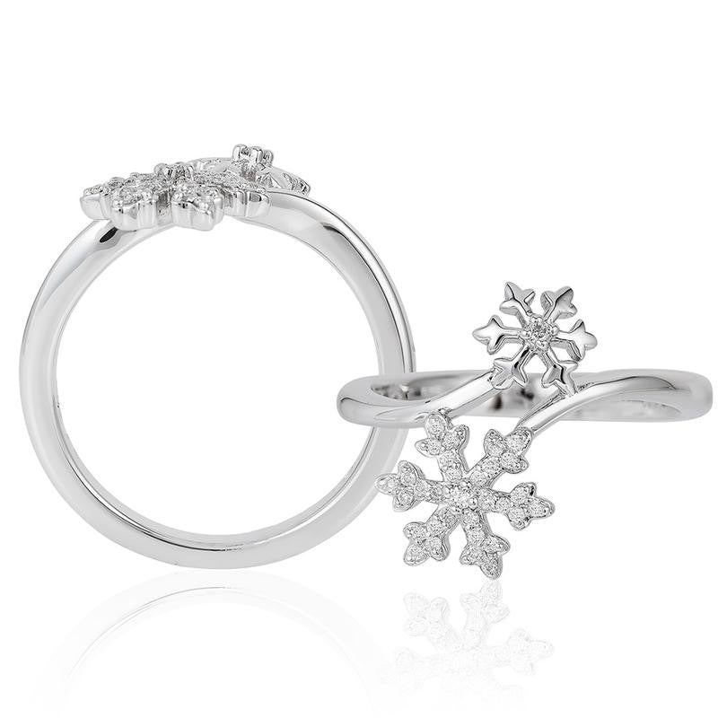 ELSA SNOWFLAKE BYPASS RING-Howard&#39;s Diamond Center-Howard&#39;s Diamond Center