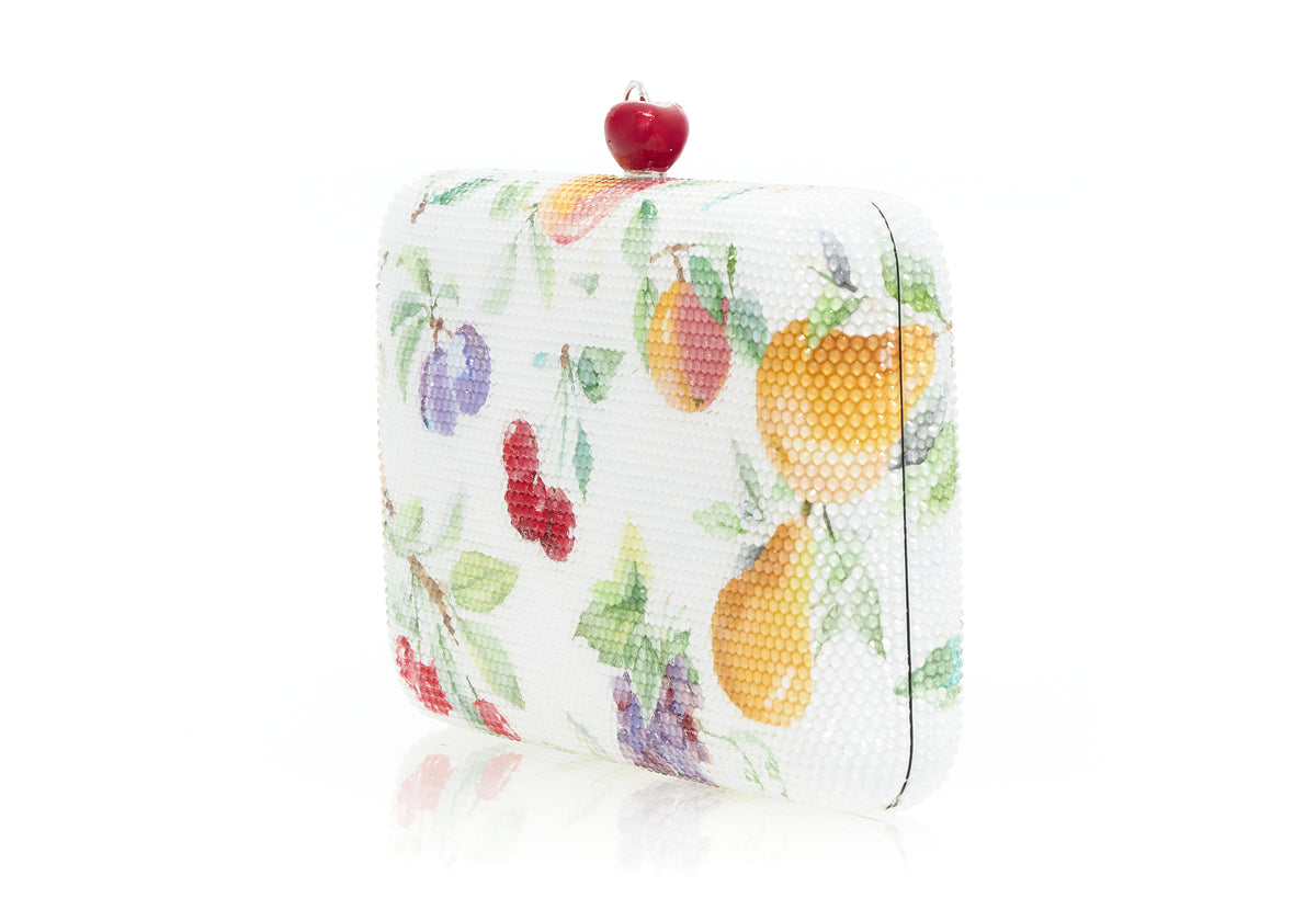 Seamless Fruits Clutch by Judith Leiber Couture