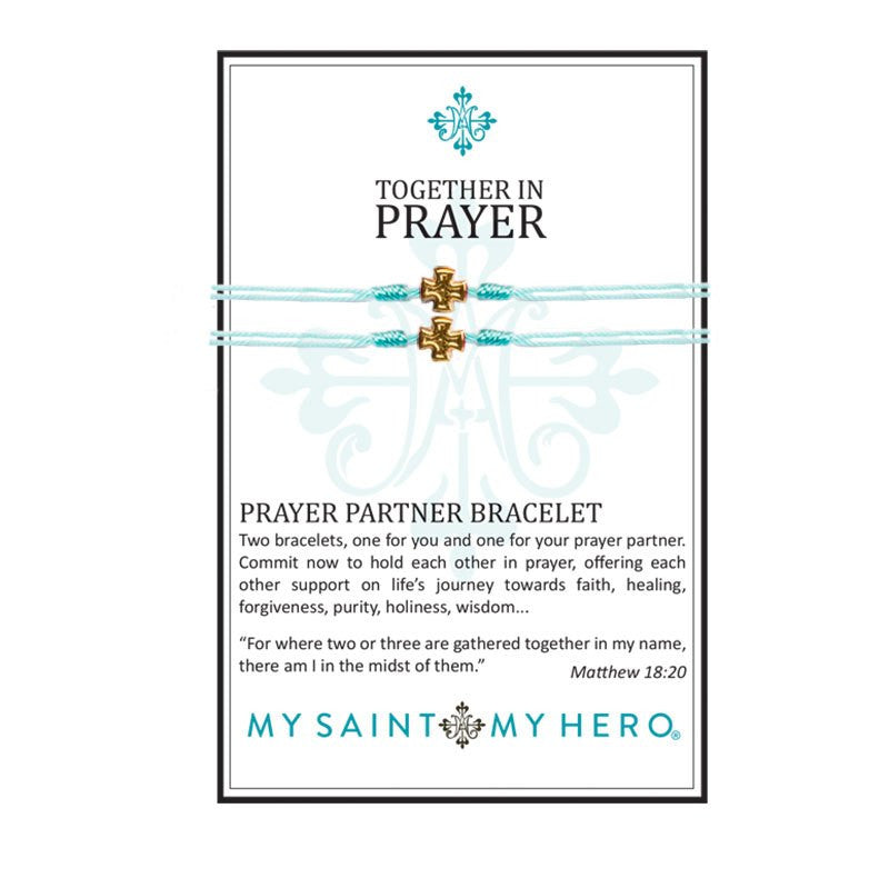 Together in Prayer/Gold Prayer Partners Bracelets-My Saint My Hero-Howard&#39;s Diamond Center